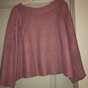 Blush pink knit sweater